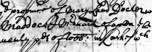 Cornelius Maddox merchant of what 1684